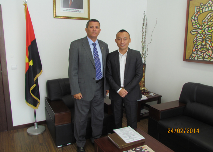 Governor of Angola Namibe meets with Chairman Chen Jiazhong